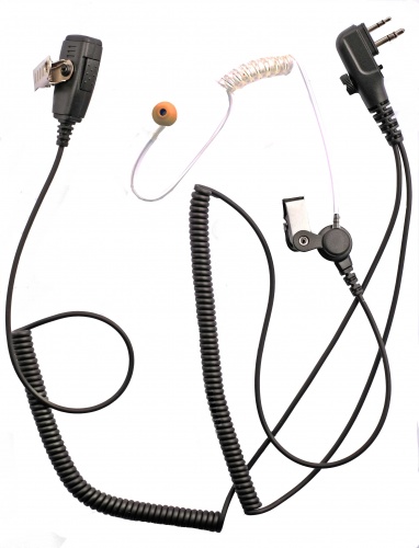 Hytera PD505,PD405, 2 pin plug 2 wire covert earpiece